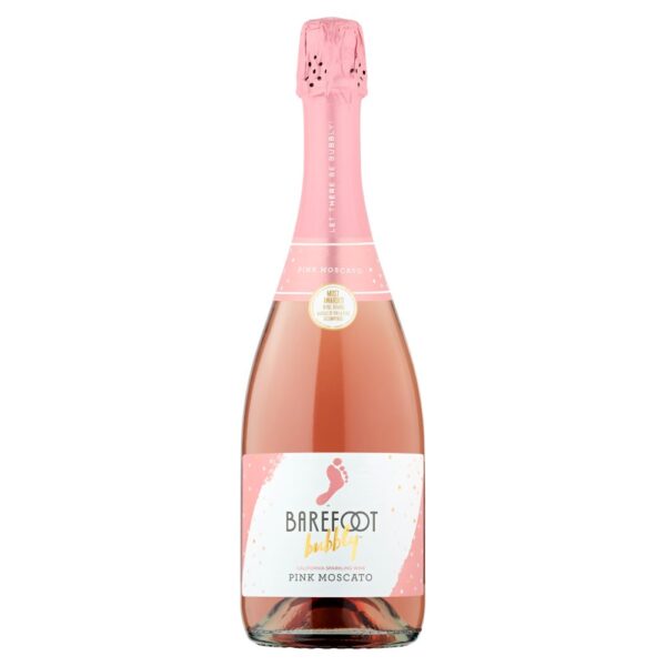 Barefoot Bubbly Pink Moscato Rose Wine 750ml