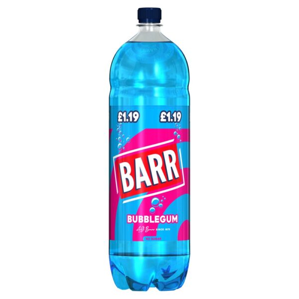 Barr Bubblegum Soft Drink 2L