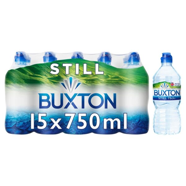 Buxton Still Natural Mineral Water Sports Cap 75Cl