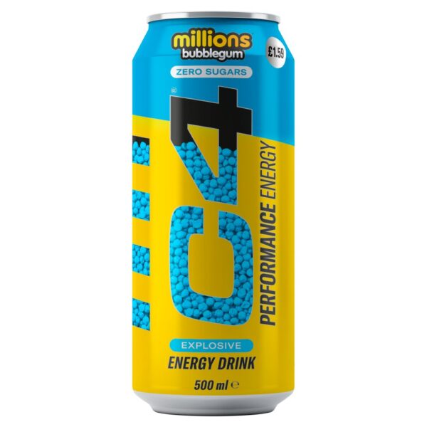 C4 Performance Energy Millions Bubblegum Energy Drink 500ml