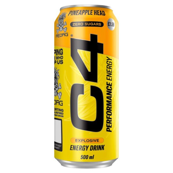 C4 Performance Energy Pineapple Head Energy Drink 500ml