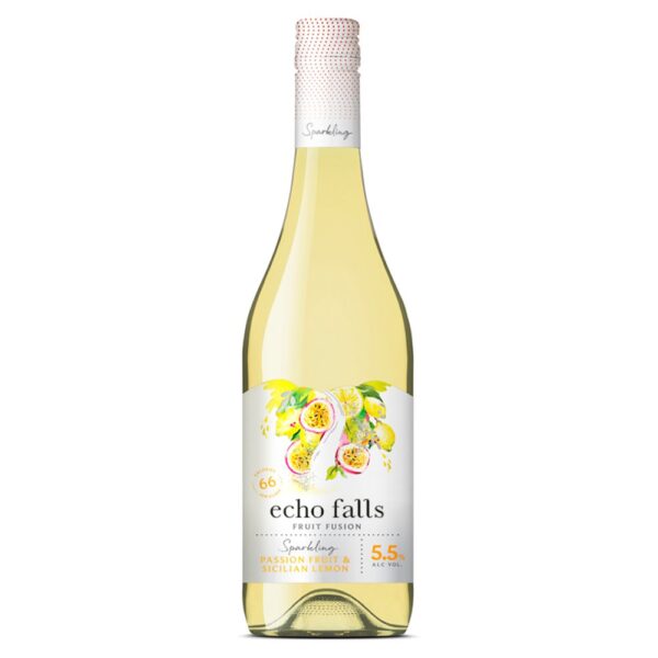 Echo Falls Sparkling Passion Fruit & Sicilian Lemon Fruit Fusion 75cl