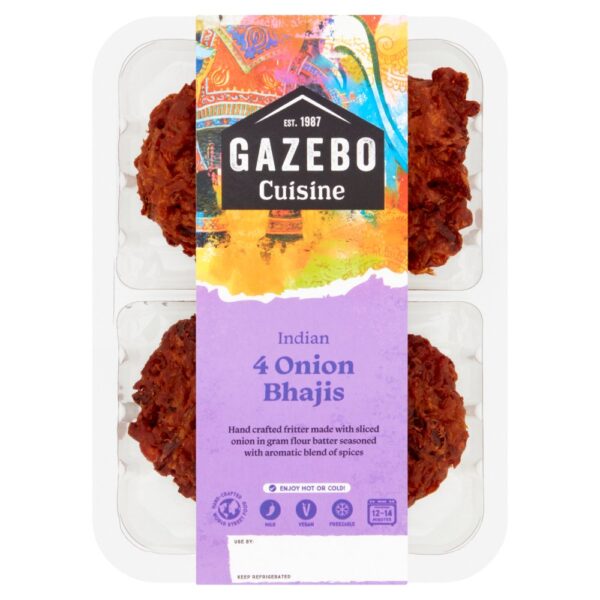 Gazebo Cuisine 4 Indian Onion Bhajis 160g