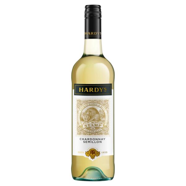 Hardys Stamp Chardonnay Semillon White Wine 75cl