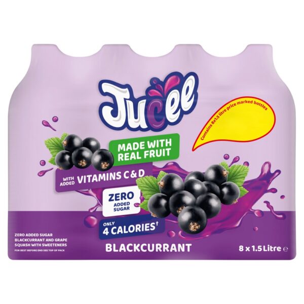 Jucee No Added Sugar Blackcurrant 1.5L