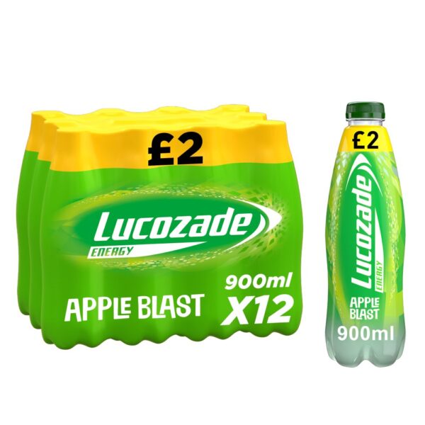 Lucozade Energy Drink Apple Blast 900ml