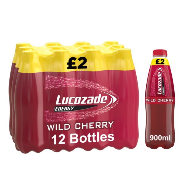 Lucozade Energy Drink Wild Cherry 900ml