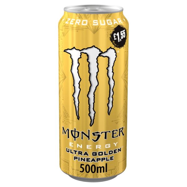 Monster Energy Drink Ultra Golden Pineapple Zero Sugar 500ml