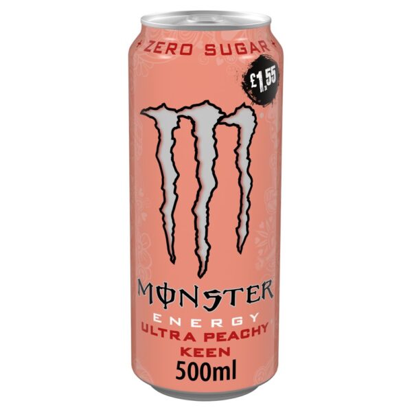 Monster Energy Drink Ultra Peachy Keen Zero Sugar 500ml