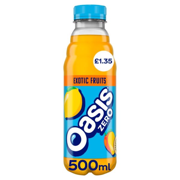 Oasis Zero Exotic Fruit 500ml