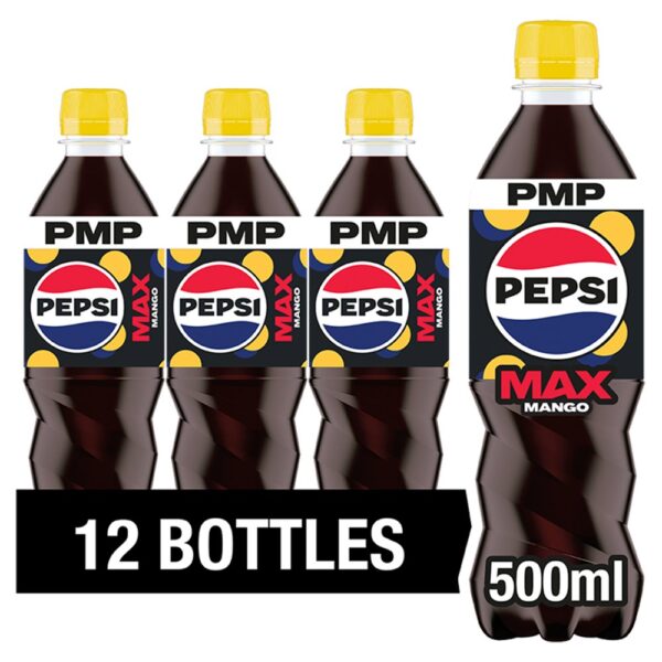 Pepsi Max Mango No Sugar Cola Bottle 500ml