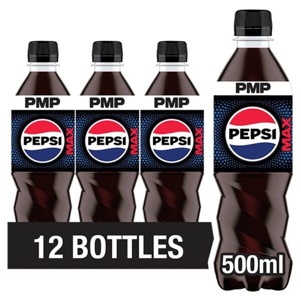 Pepsi Max No Sugar Cola Bottle 500ml