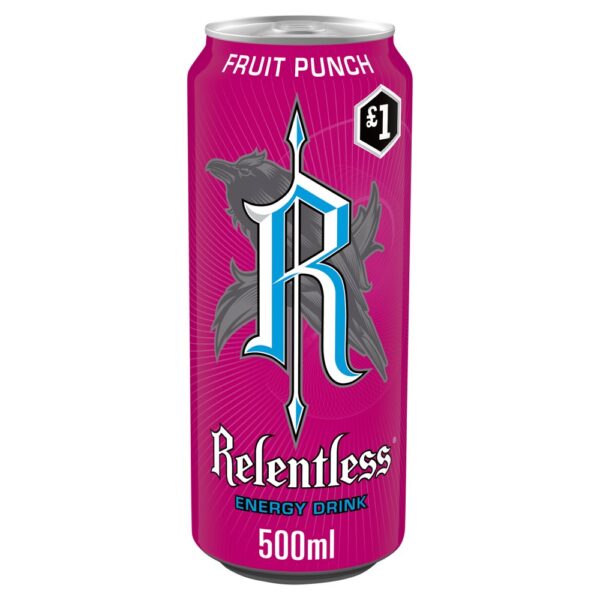 Relentless Fruit Punch Energy Drink 500ml