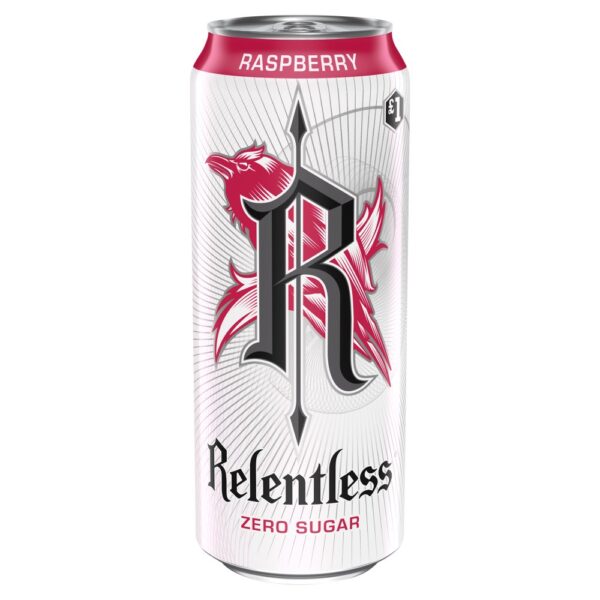 Relentless Raspberry Zero Energy Drink 500ml