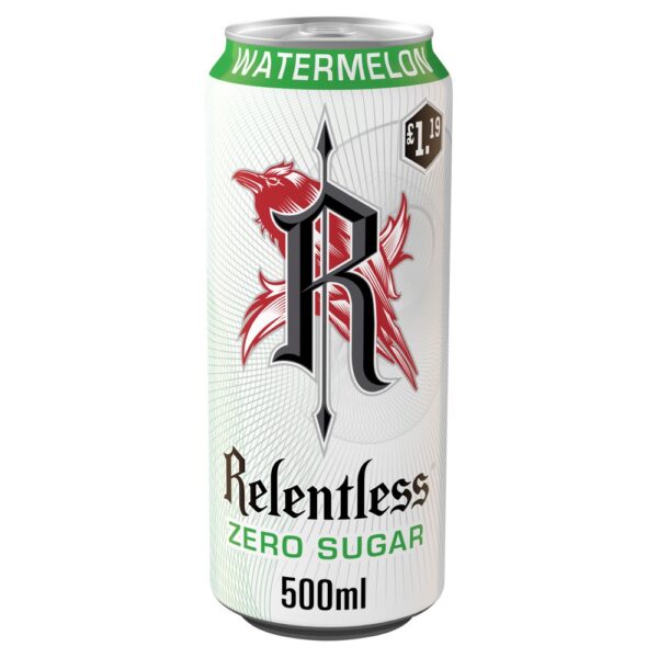 Relentless Watermelon Zero Sugar Energy Drink 500ml