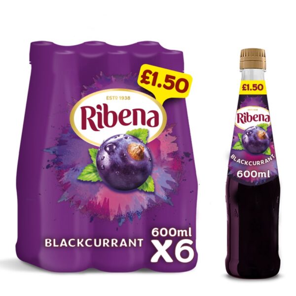 Ribena Blackcurrant Squash 600ml