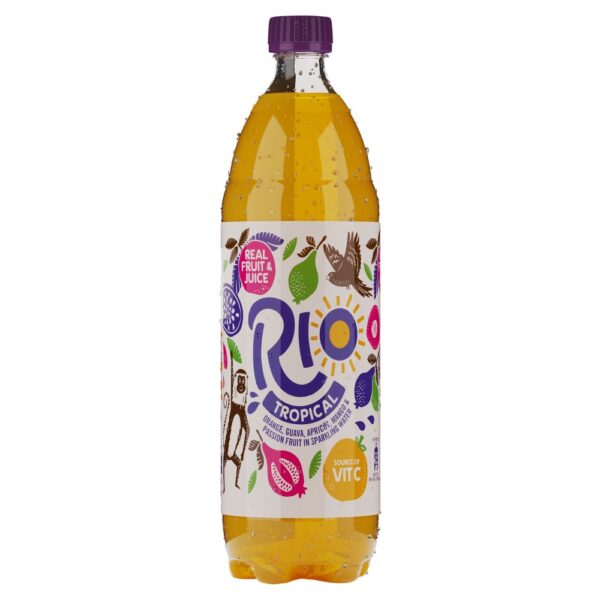 Rio Tropical Orange Guava Apricot Mango & Passion Fruit in Sparkling Water 1.5L