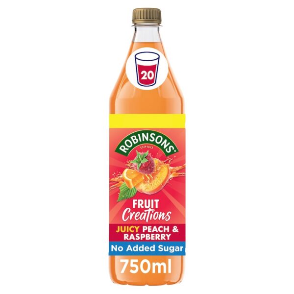 Robinsons Fruit Creations Peach & Raspberry Squash 750ml