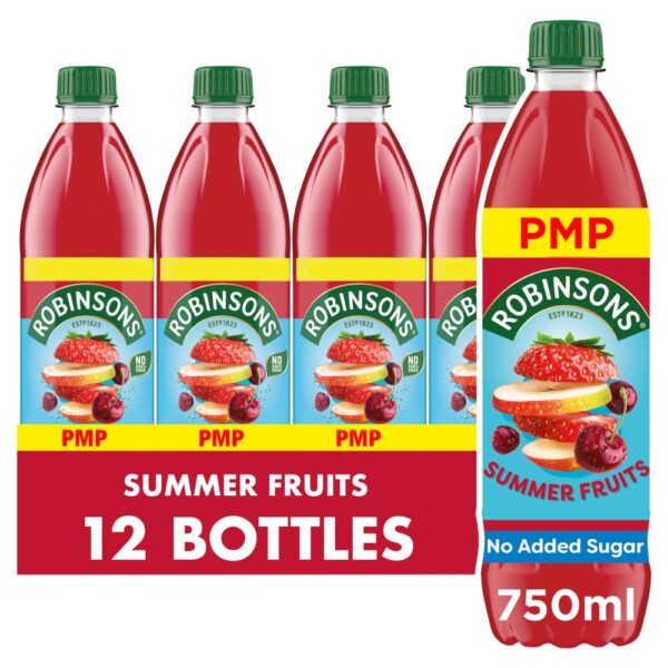 Robinsons Summer Fruits No Added Sugar Squash 750ml