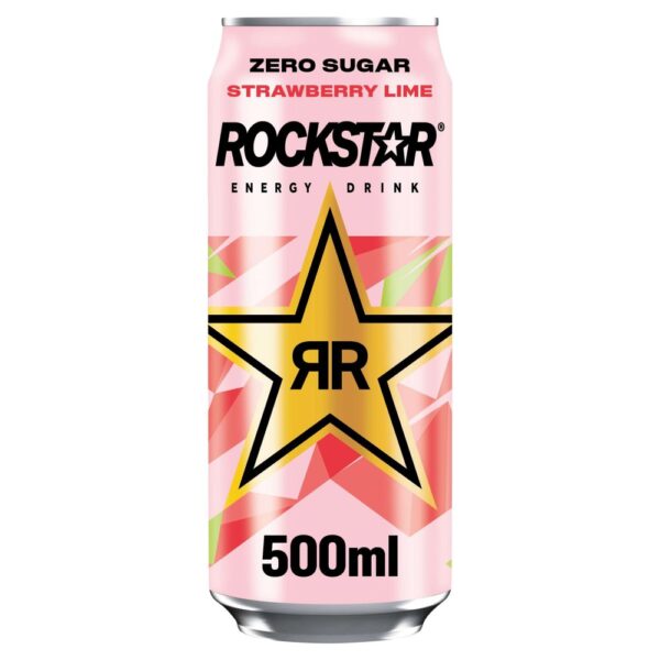 Rockstar Energy Drink Refresh Strawberry & Lime 500ml