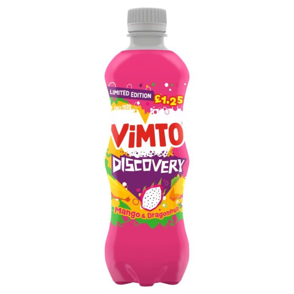 Vimto Discovery Mango & Dragonfruit 500ml