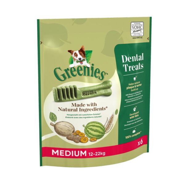Greenies Original Adult Regular Dog Treats 6 x Dental Chews 170g
