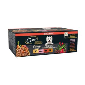 CESAR® NATURAL GOODNESS™ Grain Free Adult Dog Food Mix Casserole 24x100g Tray