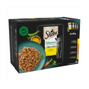 Sheba Nature's Collection Adult Cat Food Pouch Poultry in Jelly 12 x 85g
