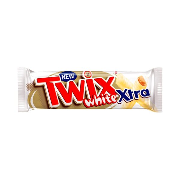 Twix Xtra White Chocolate Biscuit Twin Bars 75g