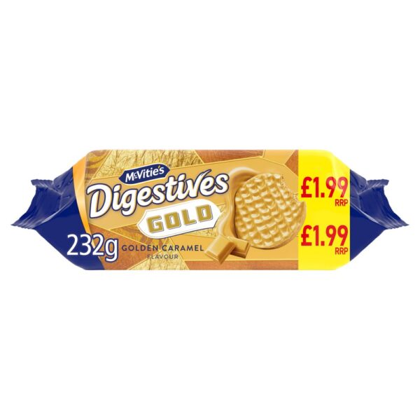 McVitie's Gold Digestive Biscuits 232g PMP £1.99