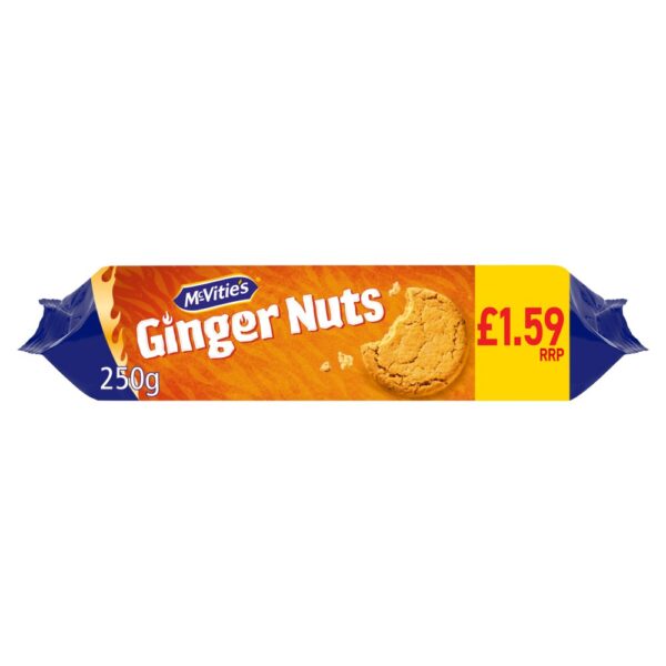 McVitie's Ginger Nuts Biscuits 250g PMP £1.59