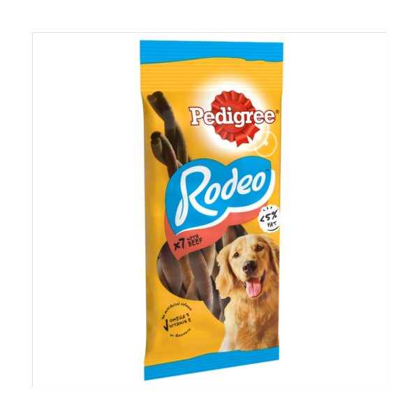 PEDIGREE® RODEO™ Adult Dog Treats Beef 7 Sticks 123g