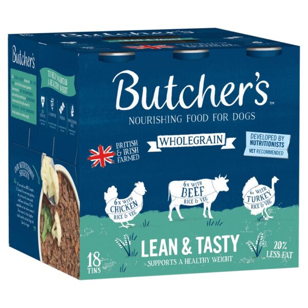 Butcher's Lean & Tasty Dog Food Tins 18 x 390g