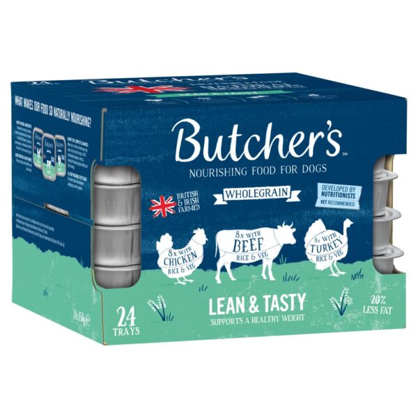 Butcher's Lean & Tasty Dog Food Trays 24 x 150g