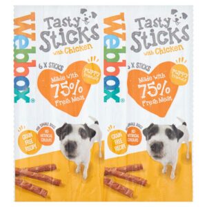 Webbox 6 Tasty Sticks with Chicken 30g