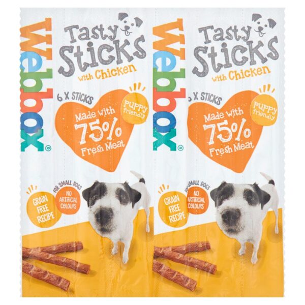 Webbox 6 Tasty Sticks with Chicken 30g