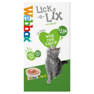 Webbox Lick-E-Lix with Catnip With Real Catnip 5 x 15g