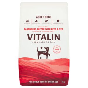 Vitalin Adult Dogs Farmhouse Supper , Beef , Veg 2kg