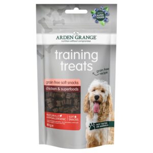 Arden Grange Grain Free Soft Snacks Chicken , Superfoods Training Treats 80g