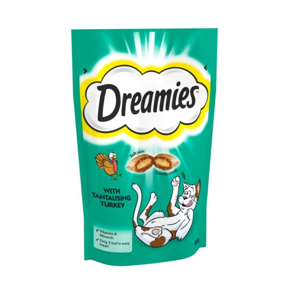Dreamies Cat Treat Biscuits with Turkey 60g