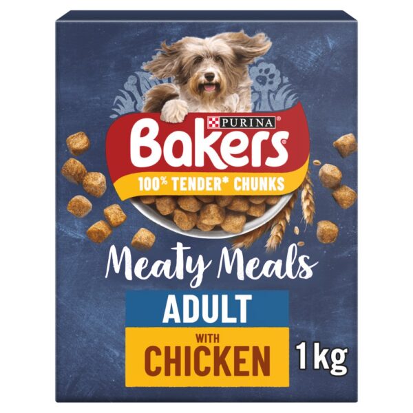BAKERS Meaty Meals Chicken Dry Dog Food 1kg