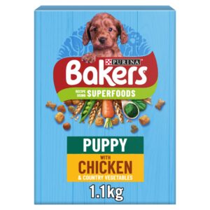 BAKERS Puppy Chicken with Vegetables Dry Dog Food 1.1kg