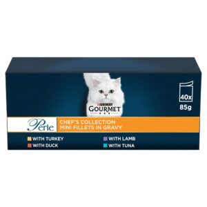 GOURMET Perle Chef's Collection in Gravy Wet Cat Food 40x85g