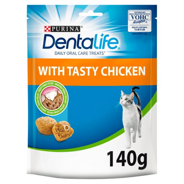 DENTALIFE Dental Chicken Cat Treats 140g