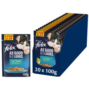 FELIX As Good As it Looks Tuna in Jelly Wet Cat Food 100g PMP