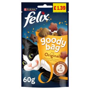 FELIX Goody Bag Original Chicken, Liver and Turkey Cat Treats 60g PMP