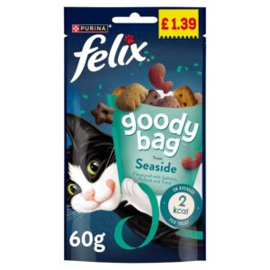 FELIX Goody Bag Seaside Salmon, Pollock and Trout Cat Treats 60g PMP