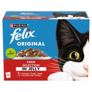 FELIX Original Farm Selection in Jelly Wet Cat Food 12x85g