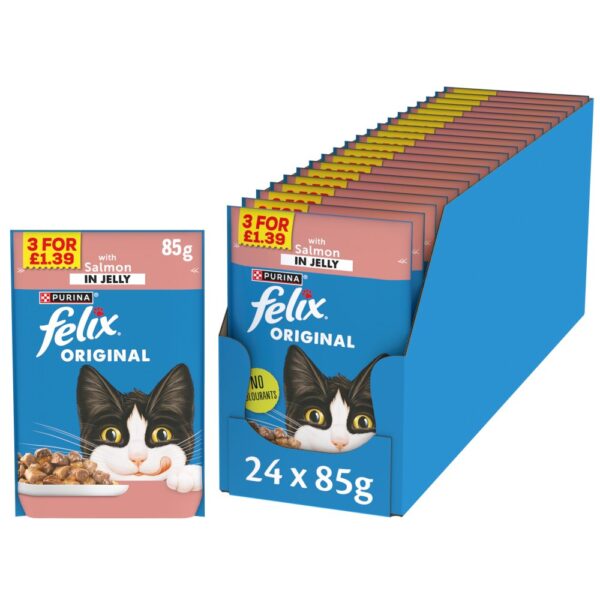 FELIX Original Salmon Wet Cat Food 85g PMP