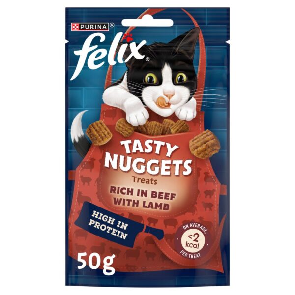 FELIX Tasty Nuggets Beef & Lamb Cat Treats 50g